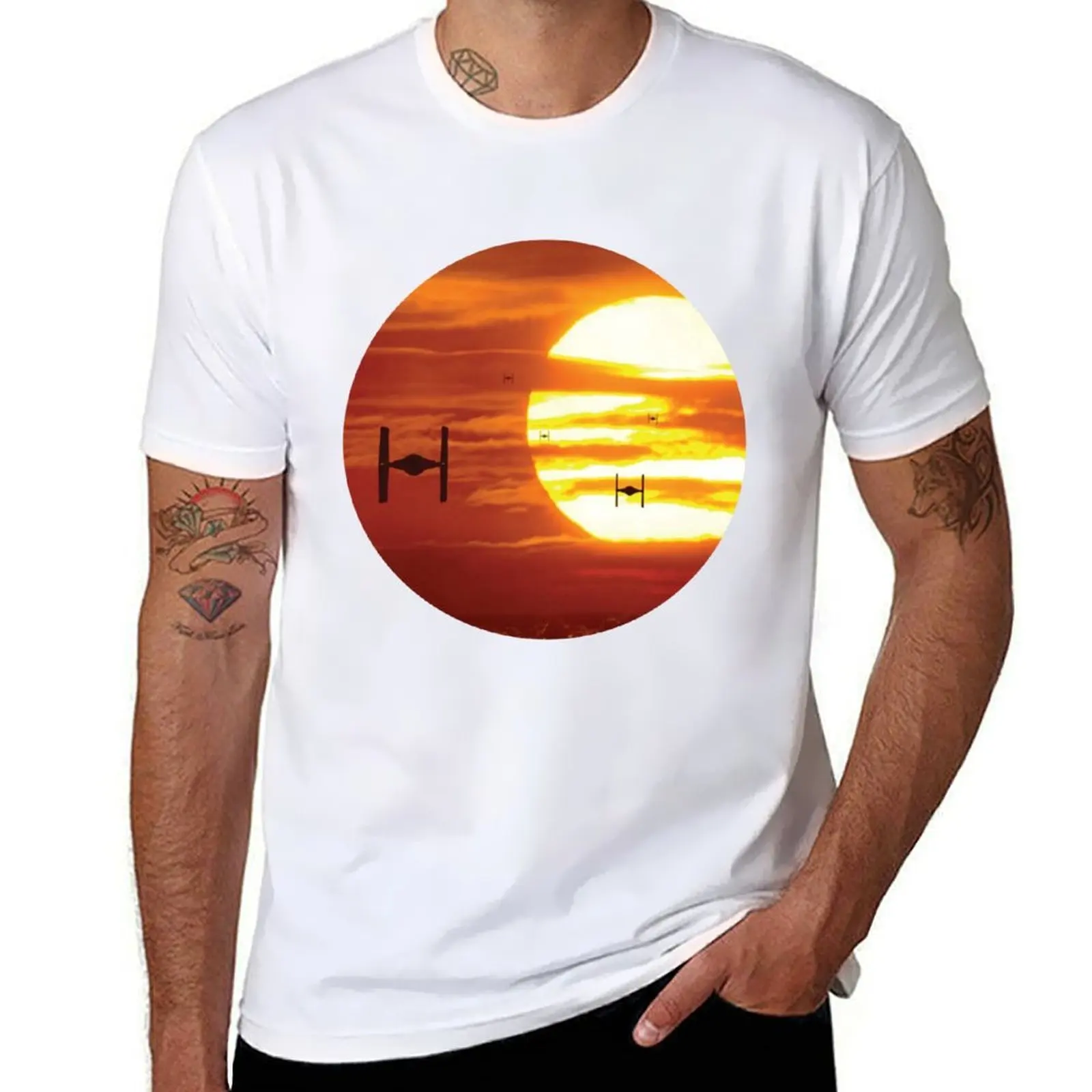 

Ride of the Tie fighters T-Shirt man t shirt cotton t shirts for man graphic tees T-Shirt