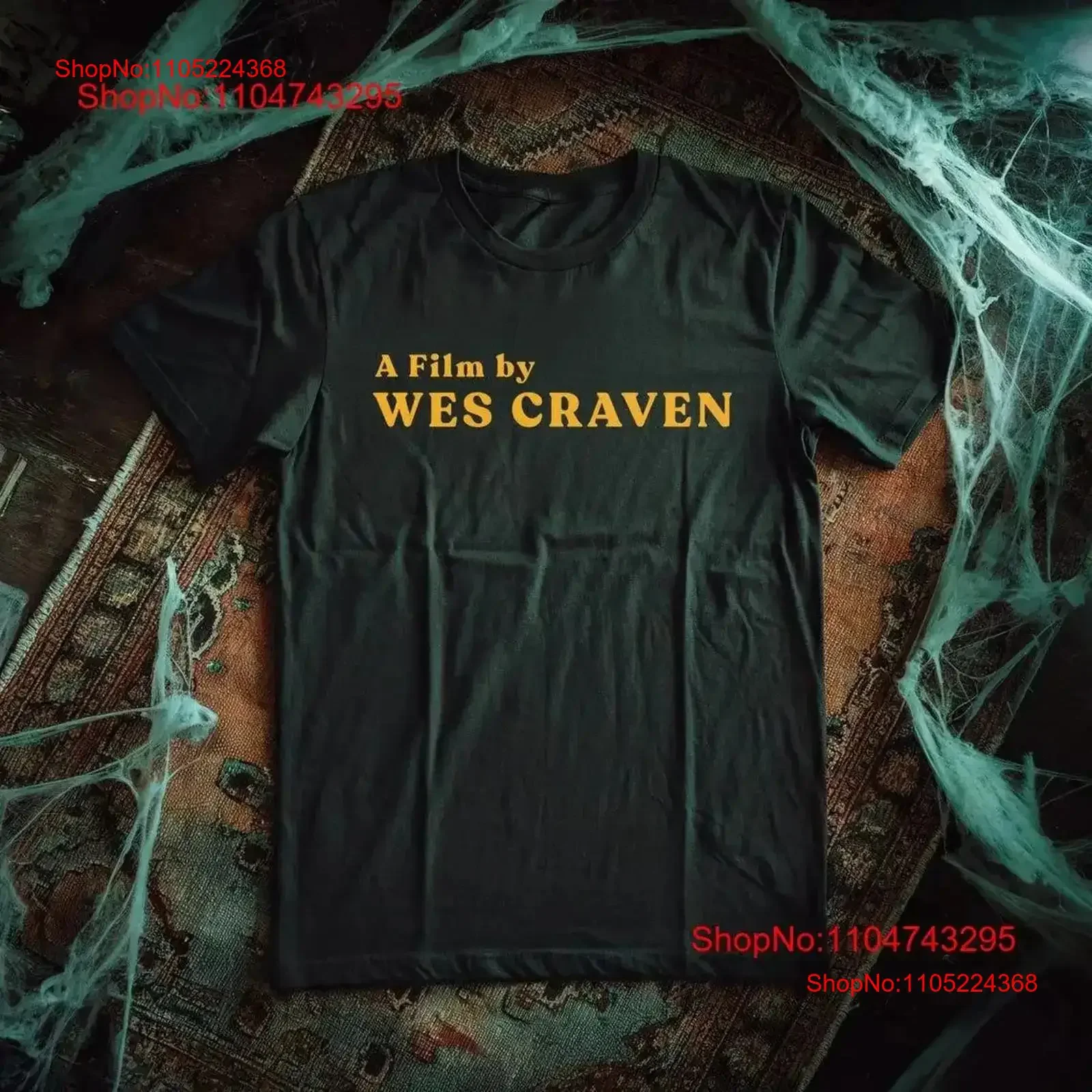 70'S WES Craven Inspired Horror Movie Director T Shirt retro unisex vintage Washed Top For Everyday Wear Casual vintage Washed