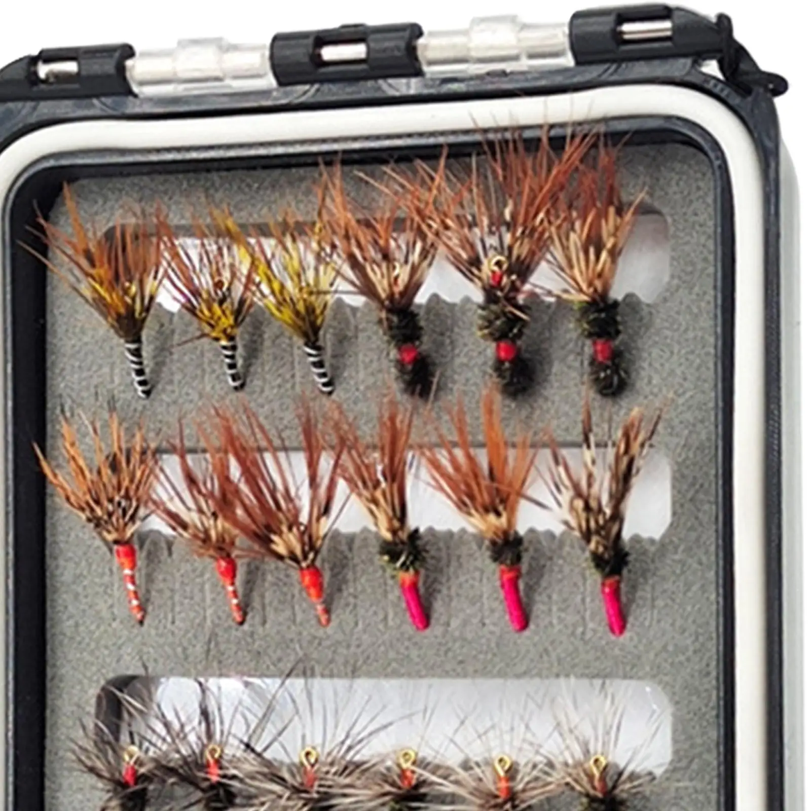 

24x Fly Fishing Lures Artificial Lures Bass Fishing Lures with Hooks for