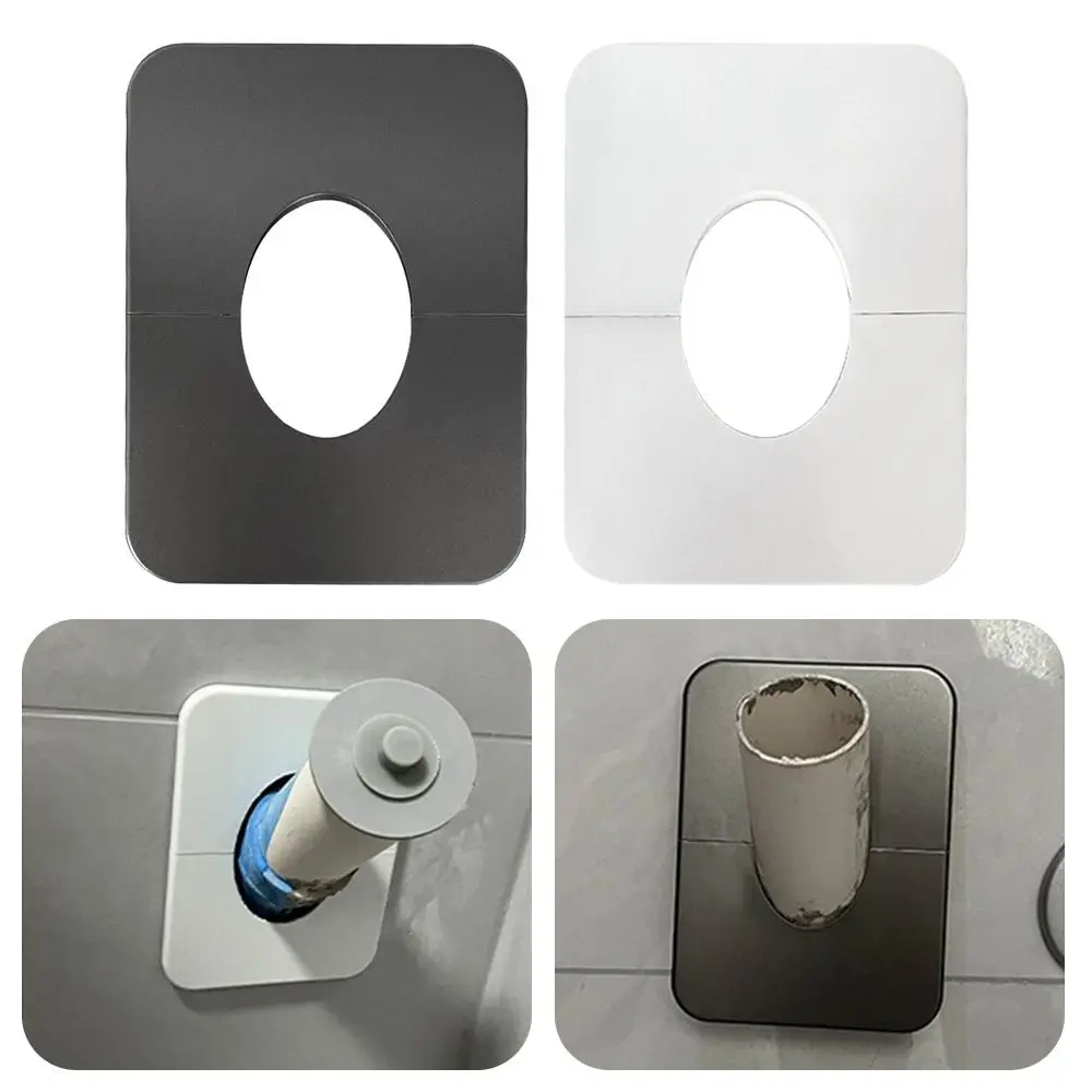 플라스틱 에어컨 구멍 커버 직사각형, 쉬운 설치, 예비 구멍 캡, 구멍 장식, 자체 접착 벽 사선 구멍 플러그