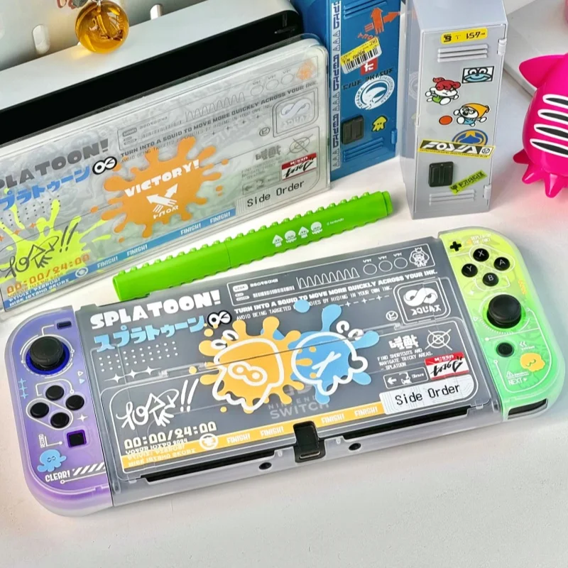 Splatoon 3 Switch 2 Gen Split Thin Protective Case Ns Gaming Console Anti Scratch Cover Game Accessory For Gamers
