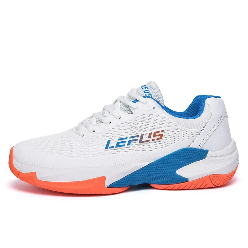 

Large Size Men Women's Breathable Tennis Badminton Shoes Gym Walking Sneakers Blue Gray