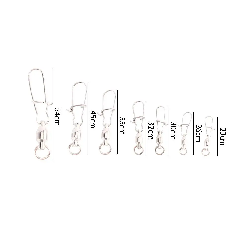 

Strength Lure Hook Corrosion Resistant Rolling Swivel Link Ball Bearing Fishing Line Connector Fishing Swivels Interlock Snap