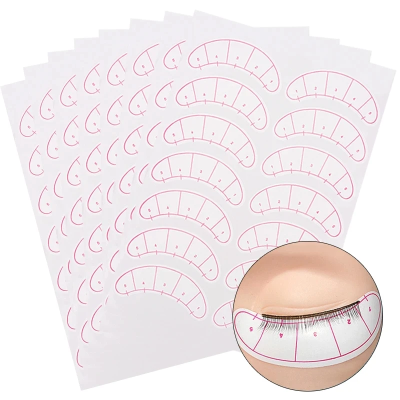 70 pairs Eye Sticker For Eyelashes Extension Grafted Eyelash Eye Pads Paper Patches Wraps Practice Patches Make Up Tools