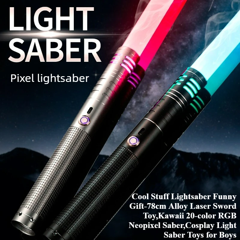 sabre-laser-amusant-et-original-78-cm-epee-laser-en-alliage-sabre-neopixel-rvb-20-couleurs-kawaii-jouets-sabres-laser-pour-garcons