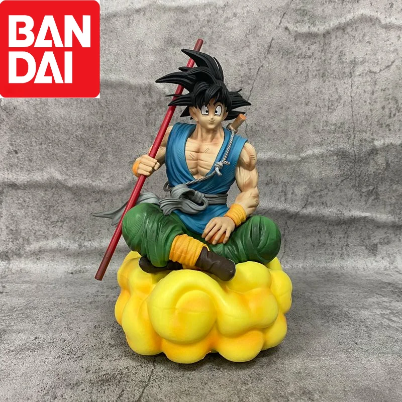 

21cm Anime Dragon Ball Somersault Cloud Son Goku Sitting Posture Action Figure PVC Collection Model Ornament Toy For Childs Gift