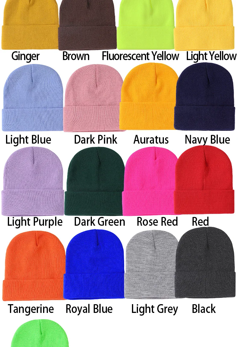 Individuell besticktes Logo Unisex-Beanie-Mütze, randlose Freizeitmütze für Herren, winterkältebeständige warme Strickmütze, Damenmütze – Detail 2