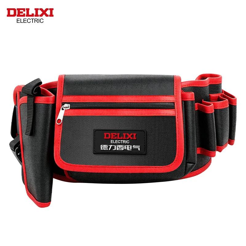 Tool Waist Bag,Puncture-Resistant Oxford Fabric,Zippered Pocket,Portable Multi-Pocket Tool Organizer,for Storage of Small Tools.