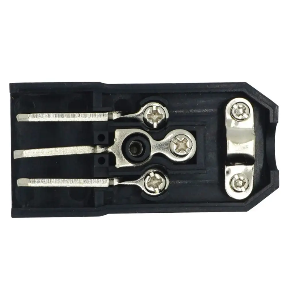 1Pcs Durable Male Female AC Plug 3 Pin IEC 320 Straight AC Power Connector Rewirable Electrical Power Connector