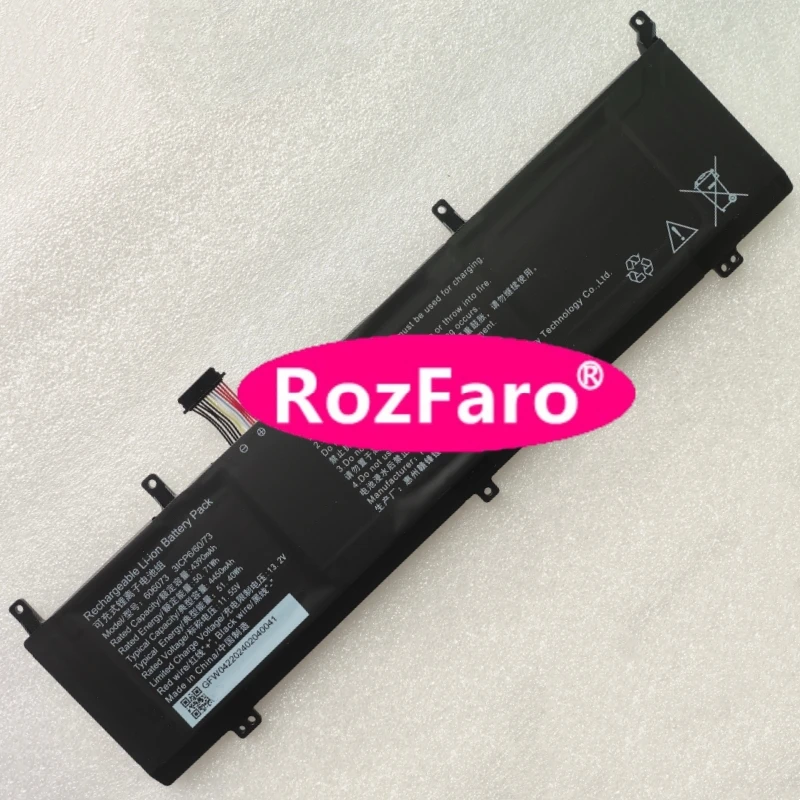 For Ninkear A15 Pro W042-ID9 606073 Battery For WooKing X15 For Machenike MC15N MC15N-i713620HQ165HI60 MC15N-i713620HF60HXX