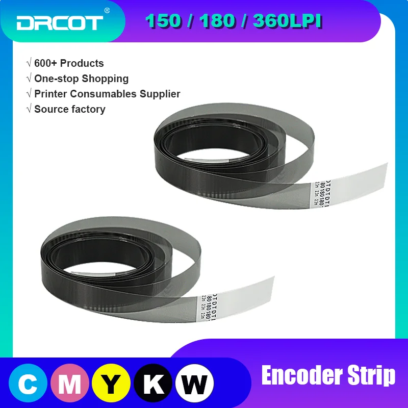 Solvent Printer 180LPI Encoder Strip 300LPI 360LPI Raster for Inkjet Printer 150 DPI Encoder Grating Tape