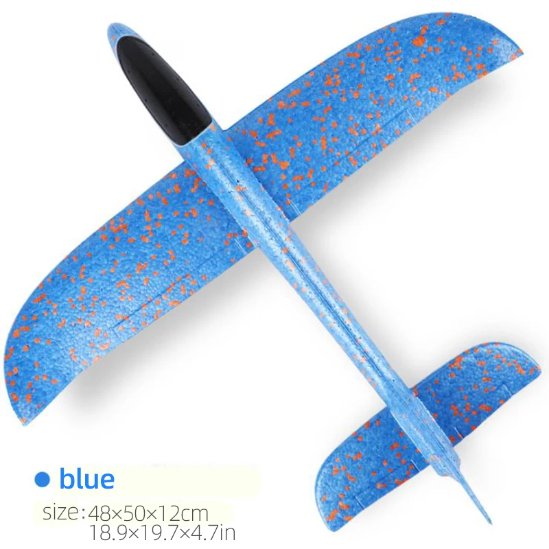 50CM Big Foam Plane Glider Hand Throw Airplane Light Inertial EPP Bubble Planes Outdoor Launch Toys for Children Boys Gift