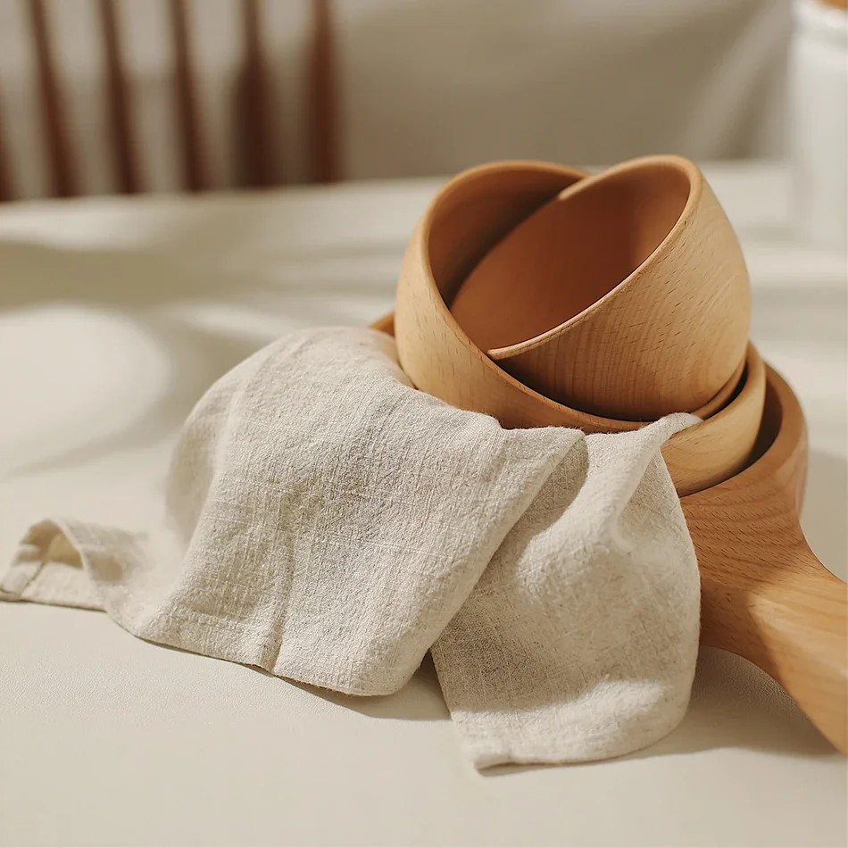 10PCS Table Napkins,40X40cmCotton and Linen Blending Kitchen Tableware Towel,Soft Cloth,Washable and Reusable