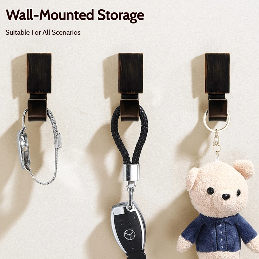 Black Bronze Zinc Alloy Multifunctional Wall Hooks Keys Bag Shower Robe Hanging Holder Clothes Coat Hanger Kitchen Bathroom Hook