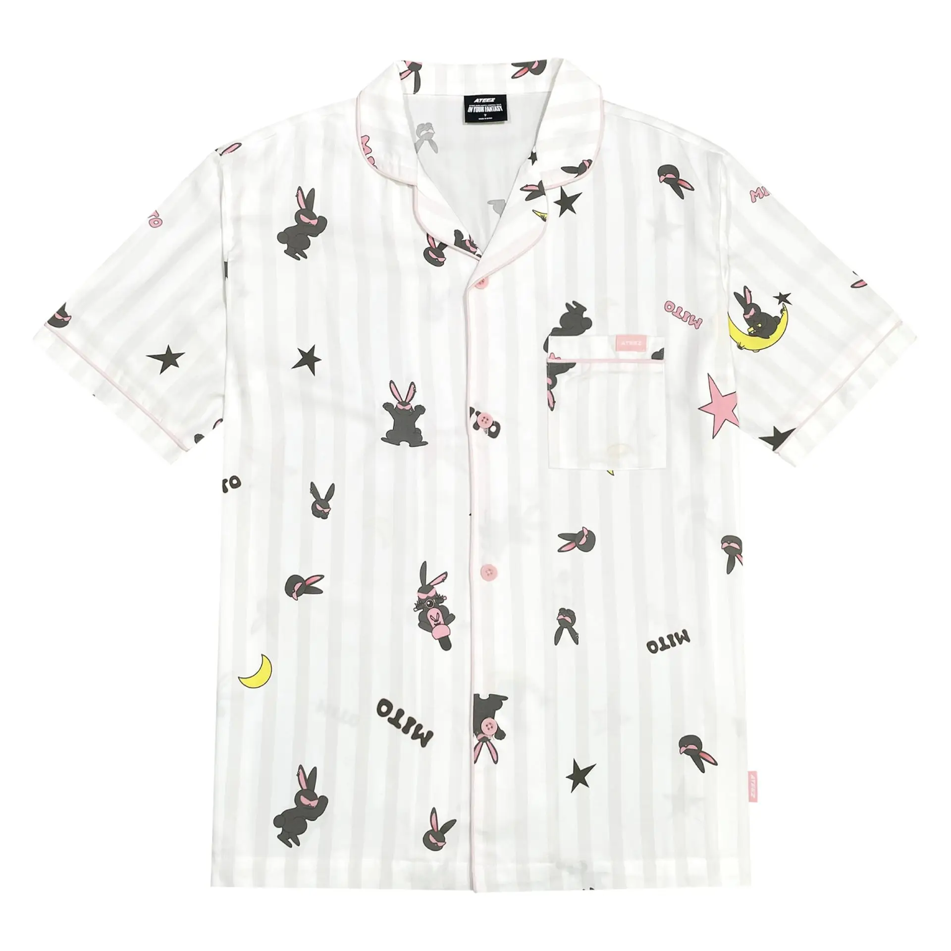 ATEEZ Concert Pop-up Store Футболка Mito Одежда для сна и брюки Комплект из двух предметов WooYoung HongJoong SeongHwa Одежда для поддержки фанатов ATEEZ Concert Pop-up Store Футболка Mito Одежда для сна и брюки Комплект из двух предметов WooYoung HongJoong SeongHwa Одежда для поддержки фанатов