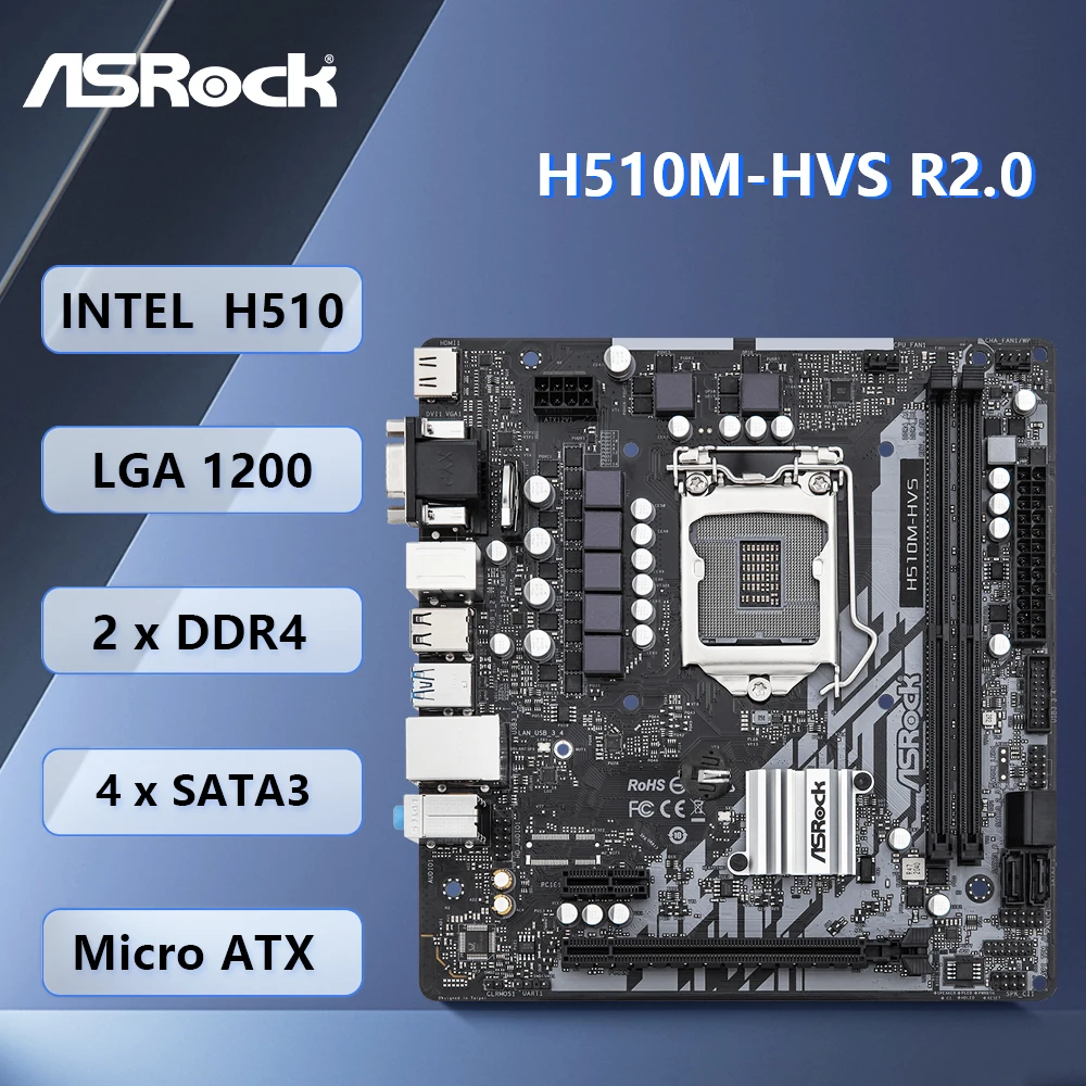 tarjeta-madre-asrock-h510m-hvs-r20-h510-lga1200-compatible-con-cpu-i5-11400-i5-10400-i3-10100-i3-10105-f-ddr4-3200mhz-sata3-micro-atx