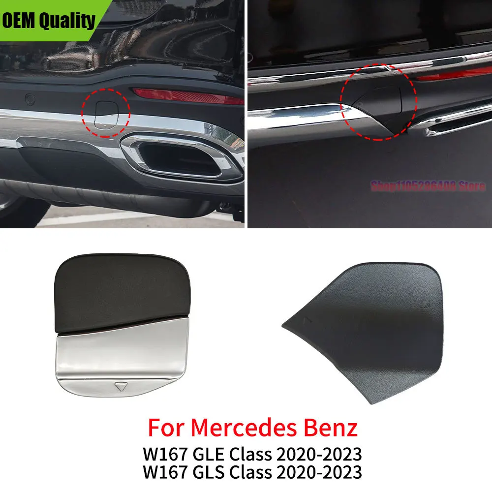 For Mercedes Benz GLE GLS Class GLE300 GLS350 GLE400 GLS450 GLS550 For Mercedes W167 Car Rear Bumper Tow Hook Cover Cap Black