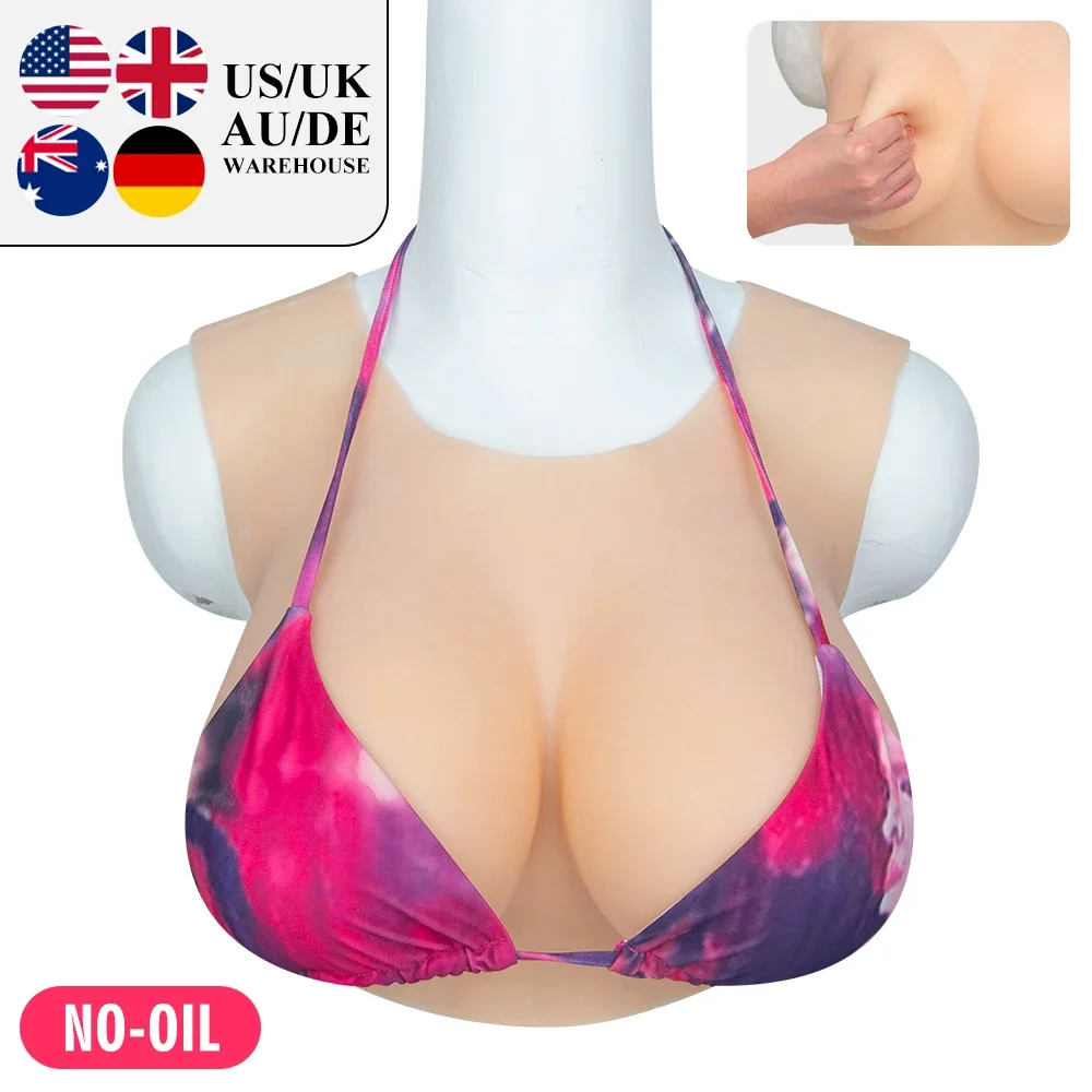 

Fake Boobs Breast Round Neck Forms Sexy Lingerie Material Silicone Tits For Crossdressing Drag Queen Transgender Shemale Cosplay