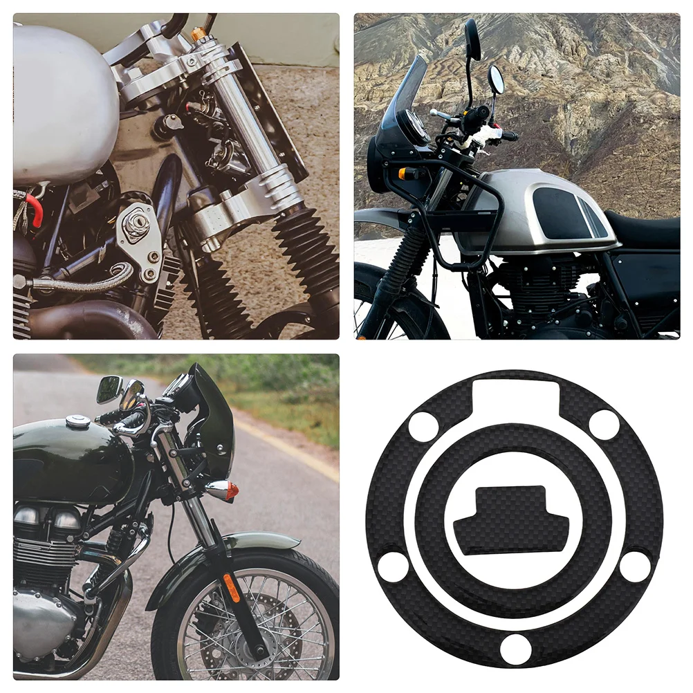 2 قطعة خزان دراجة نارية الشارات حامي قوي البلاستيك قشر وسادة لخزان النفط مقاومة الضرر مظهر أنيق