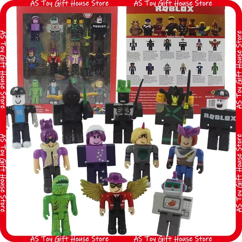 12 Figuras de Acción de Roblox de 2.5 a 3 Pulgadas, Juguetes Coleccionables de Personajes de Videojuegos Virtuales con Accesorios, Set en Caja para Coleccionistas