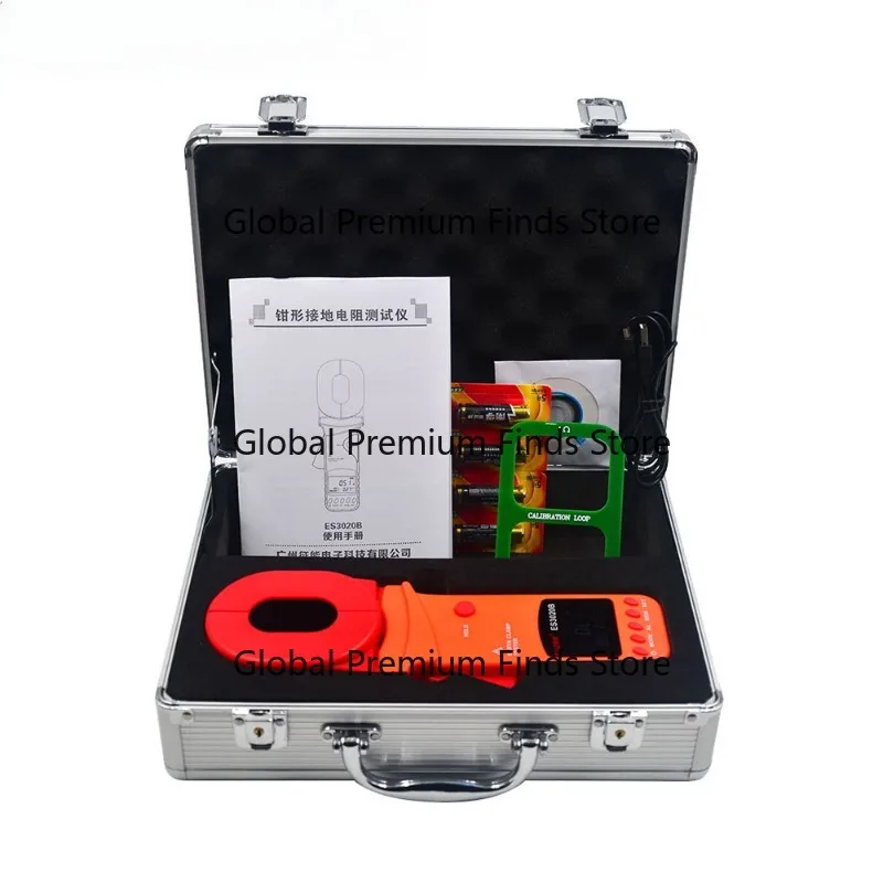 Clamp-type ground resistance tester (multi-functional) ES3020B has a USB interface and can connect to a computer