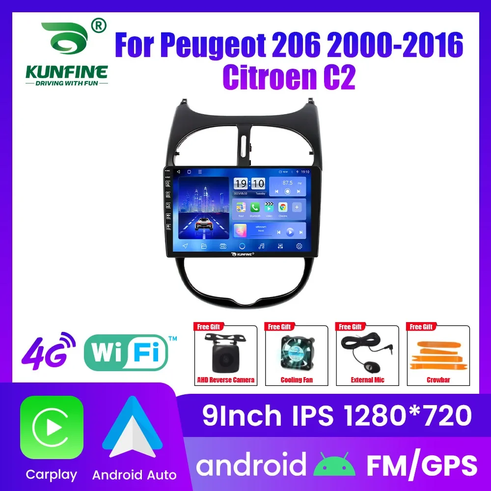 

Автомагнитола Android для Peugeot 206 2000-2016, 2DIN, 8-ядерный процессор, GPS-навигация, IPS-экран, CarPlay, Android Auto