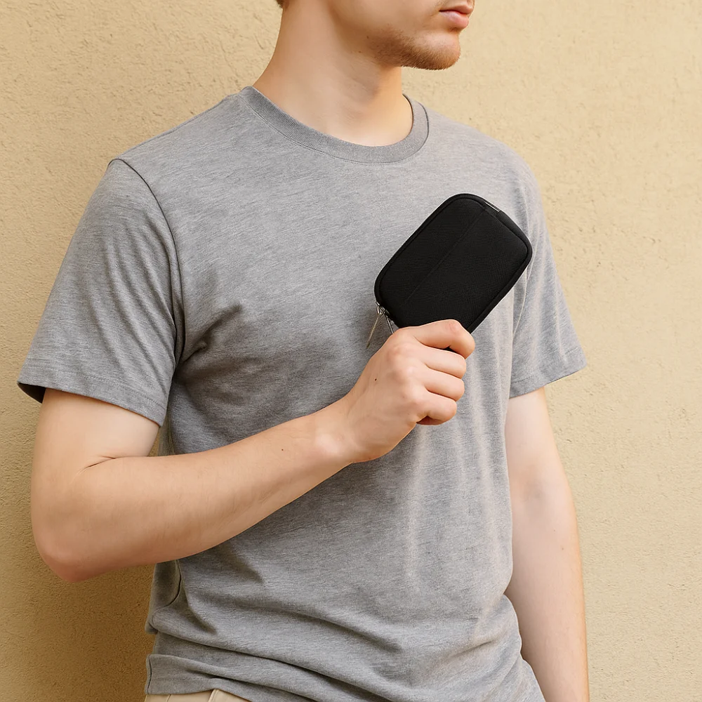 

Портативный кошелек для монет, держатель для карт, ткань Оксфорд, чехол для карт, корейский стиль, органайзер для банковских карт, мини-сумка для хранения наушников, мужская