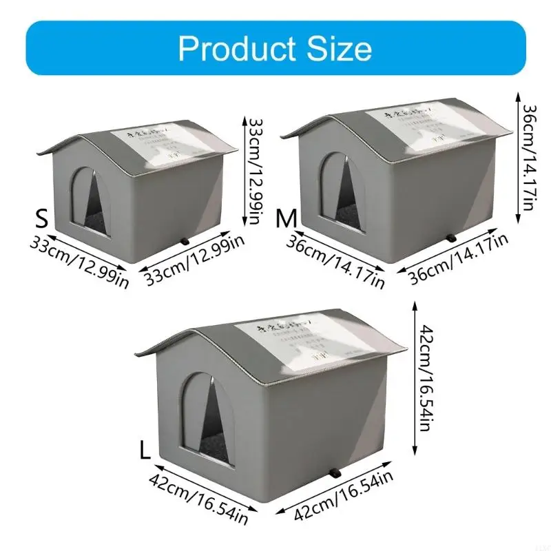 Warm Outdoor Strays Cats Nest Cold Resistant and Weatherproof Cats Shelter House