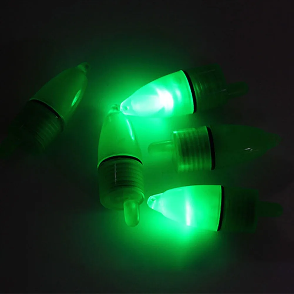 10* Fishing Rod Tip LED Light Night Fishing Bell Alarm Light Suitable For Double Bell Bite Ring Bait Luminous Alarm Fishing Tool