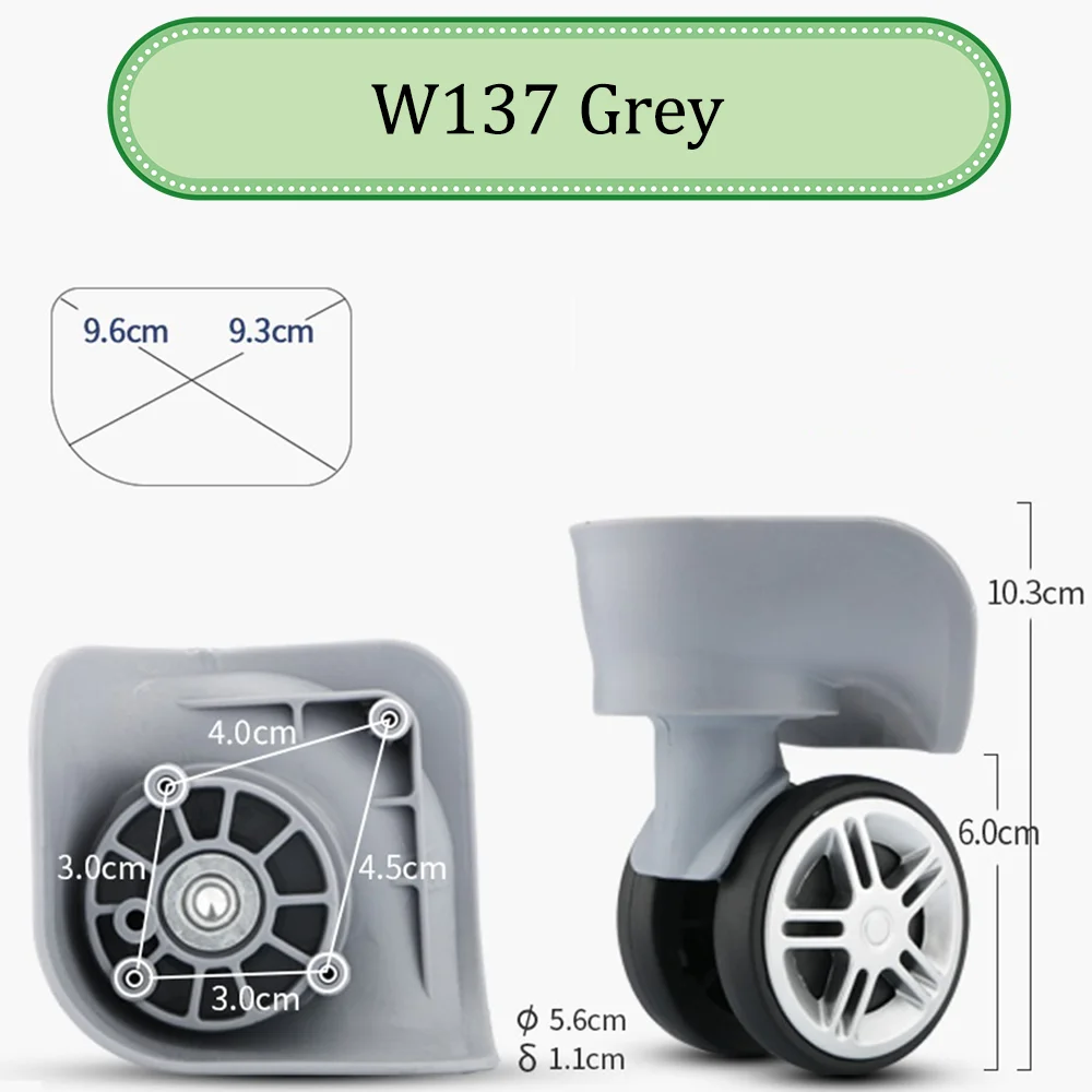 Reemplazo de polea de equipaje, ruedas deslizantes, reparación resistente al desgaste, caja de carro de rueda Universal, American Tourister W137