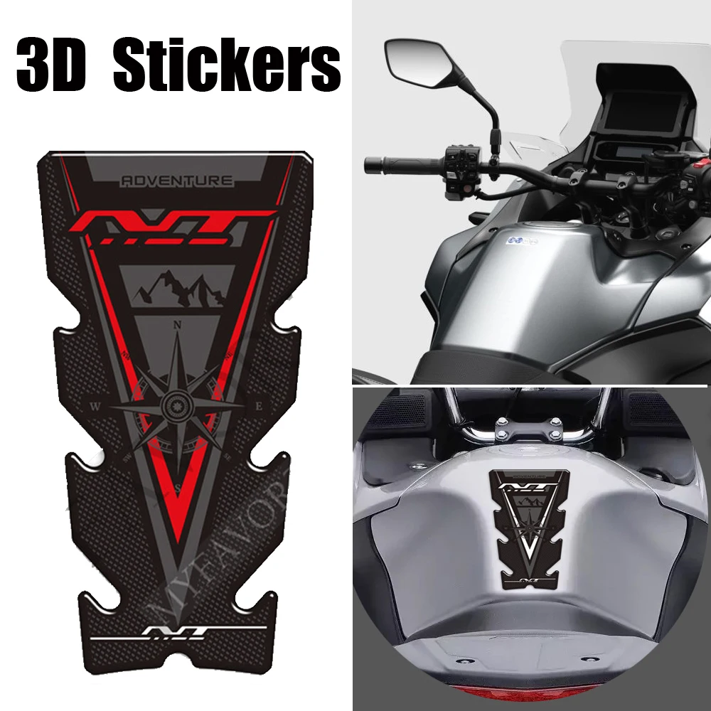 

For Honda NT 650 700V 1000 1100 NT650 NT1100 Motorcycle Adventure Stickers Decals Protector Tank Pad Gas Fuel Oil Kit Knee