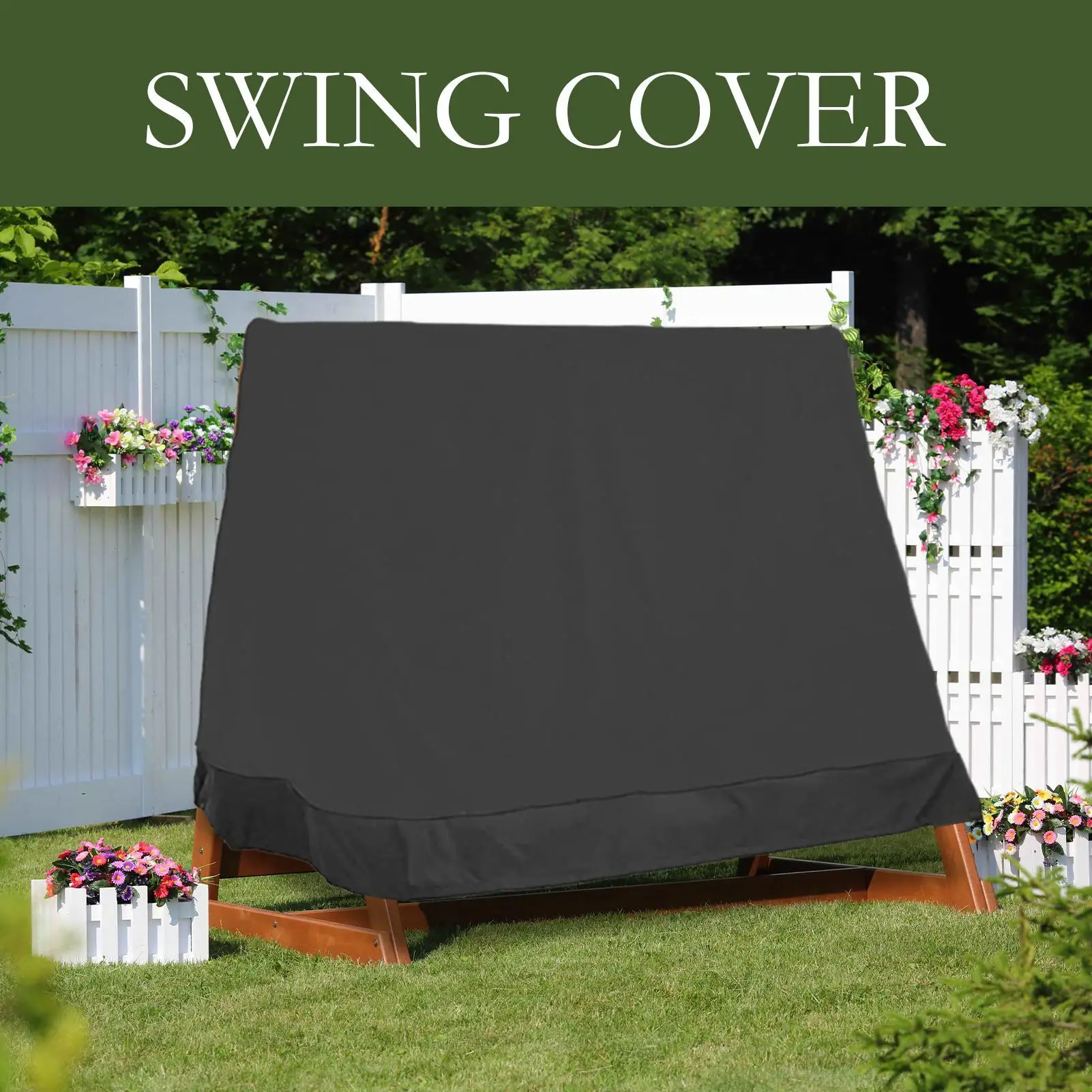 

Чехол для качелей для патио, чехол для стула, устойчивый к ультрафиолетовому излучению, пыленепроницаемый, водонепроницаемый, защита для мебели, 85 х 55 х 66 дюймов, для садового газона