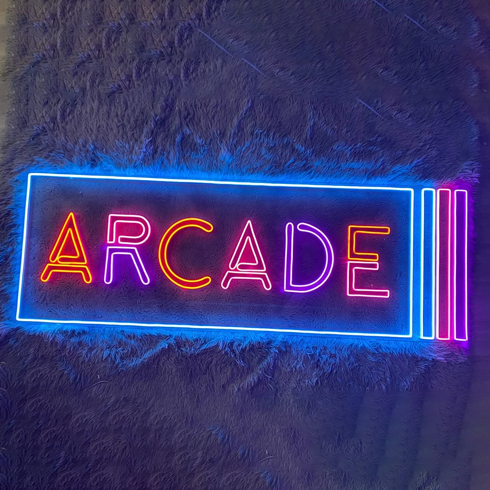 

New ARCADE Neon Sign Custom Gaming Room Kid's Room Wall Decor Neon Light Up Signs Retro Home Bedroom Decoration Neon Lights Lamp