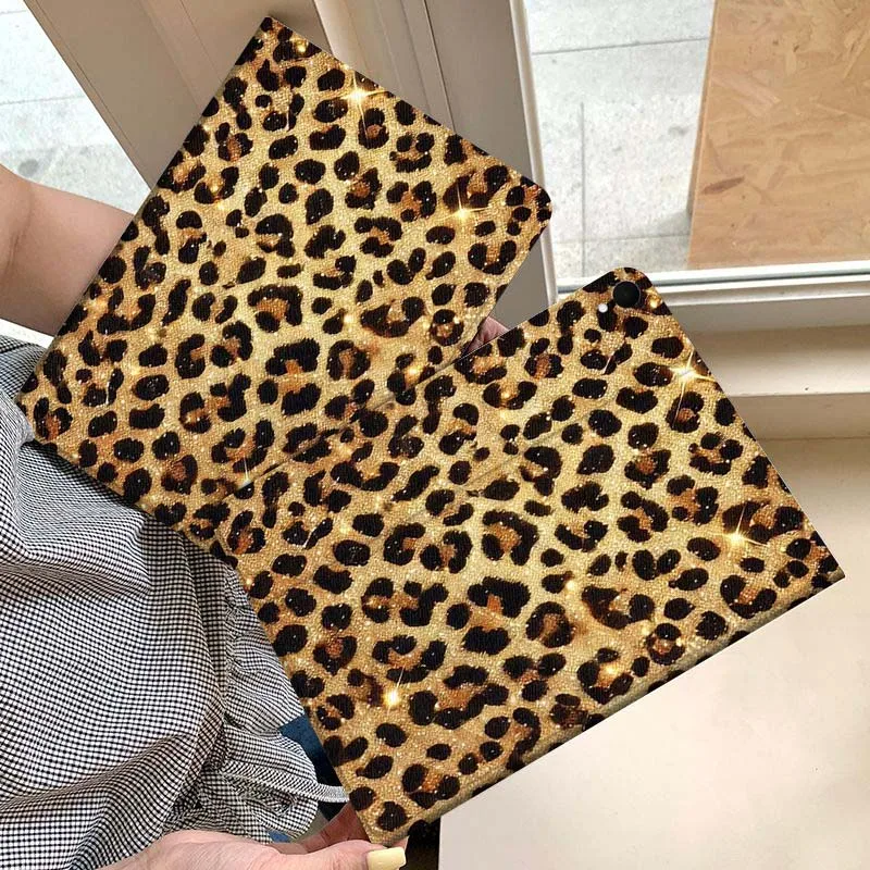 

Leopard Print Fashion Pattern For Samsung Galaxy Tab S11 A11 A9 A8 S6 A 10.1 A7 10.4 Plus 2025 2023 Tablet Case Gift
