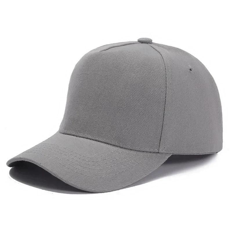 simple all season fashionable Five pieces of fabric solid color baseball cap