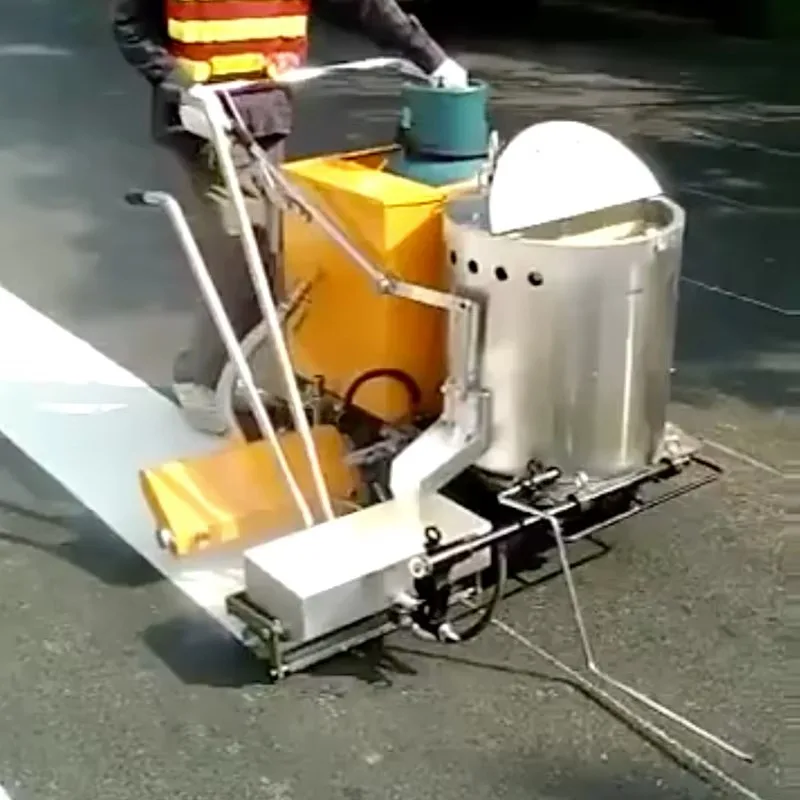 HEAVSTY 860 Ride Type Self Propelled 5.5HP Engine Spray Thermoplastic Paint Highway Road Painting Line Making Machine