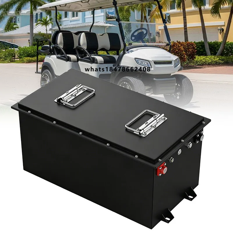

48V 200Ah Club Golf Car Cart LiFePO4 LFP 100Ah 36V 48 Volt 51.2V 72V 105Ah Smart BMS Lithium Ion Electric Golf Car Battery Pack