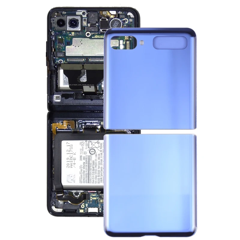 For Samsung Galaxy Z Flip 4G SM-F700 Glass Battery Back Cover