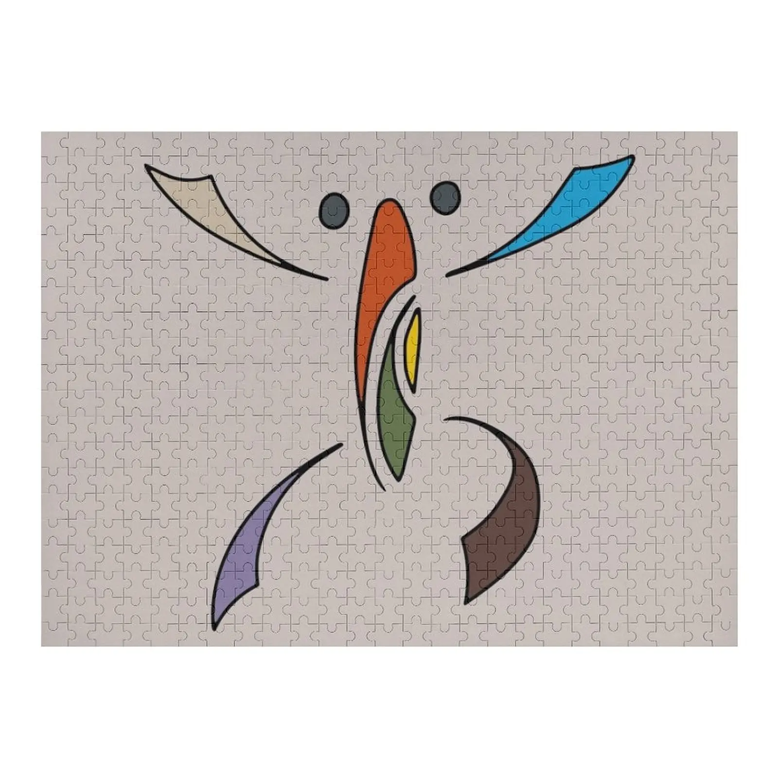 

Tribal Coqui Taino Symbol Puerto Rico Colorful Jigsaw Puzzle Personalised Name Personalized Works Of Art Puzzle