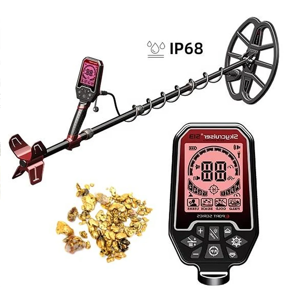 S13 Professional Metal Detector Fully Waterproof 3 Meters Gold Treasure Machine for Water Detection Gold Detection