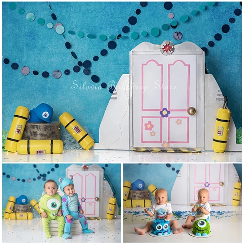 Fondo fotográfico The Laugh Floor, tema de animación de dibujos animados, tela de fondo para fotografía, pastel de cumpleaños, accesorios de estudio fotográfico Smash