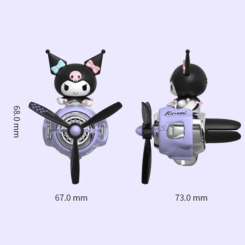 Hello Kitty Kuromi Aroma Odorless Car Accessories Interor Decorations Inside Ornament Plane Car Air Fresheners Vent Clip