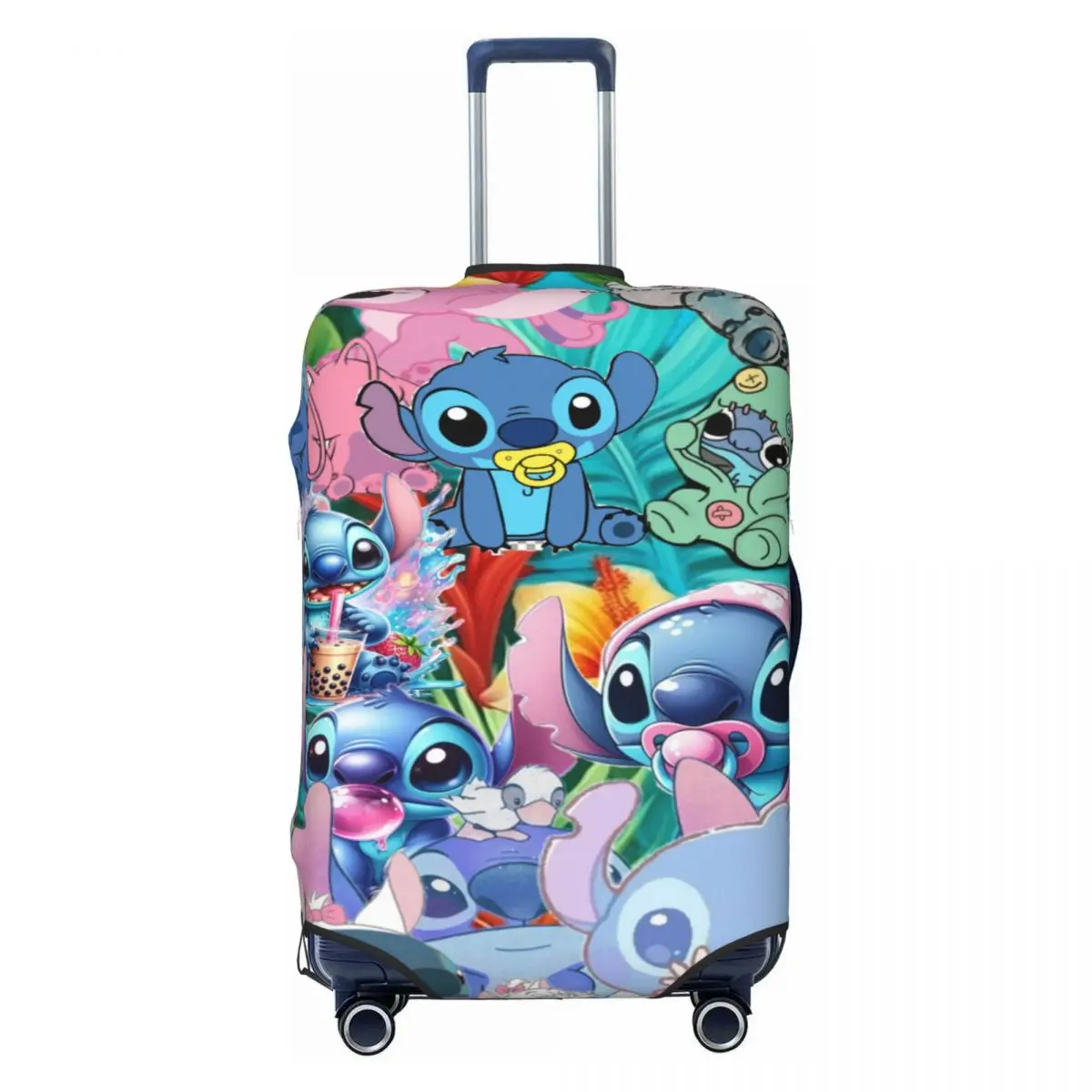 

Custom S-Stitch Anime Jigsaw Puzzle Luggage Cover Elastic Travel Suitcase Protective Covers Fits 18-32 Inch