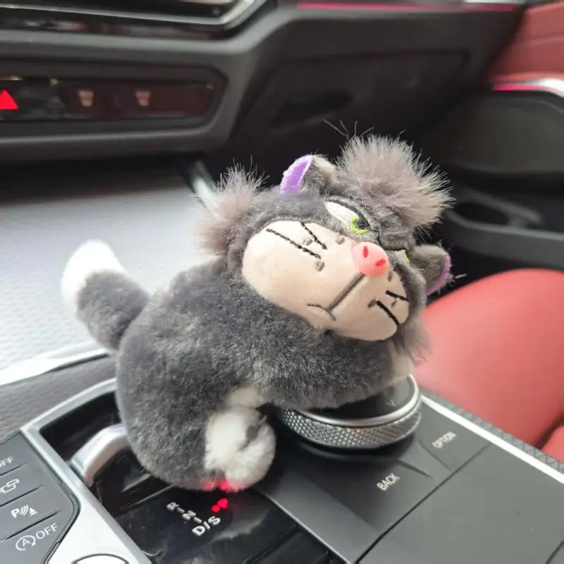 Cute Lucifer Cat Doll Keychain Pendant Plush Stuffed Toys Backpack Hangings Decoration Gifts