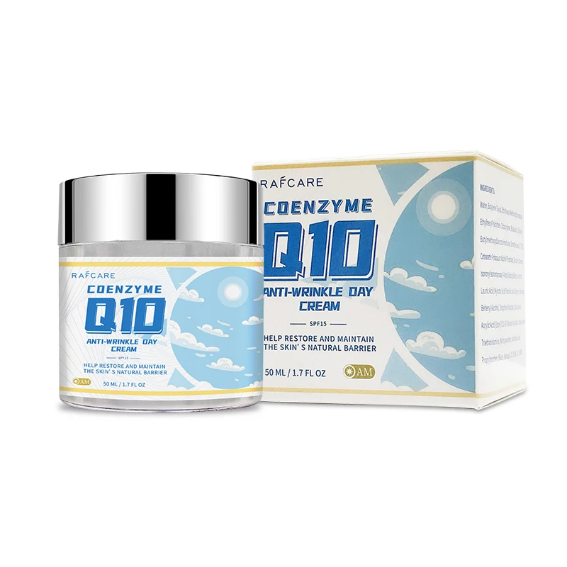 50ml Q10 plus C Anti-Wrinkle Energy Day Cream Rejuvenating Facial Moisturizer with Coenzyme Q10 & Vitamin C for Smooth Fine Line