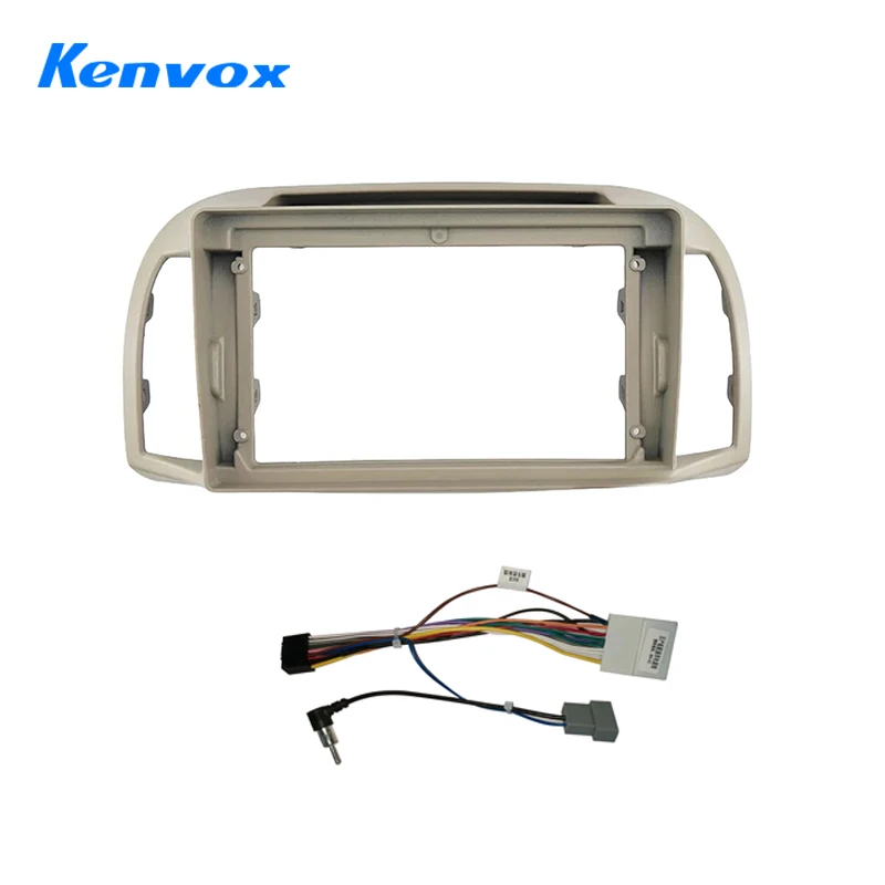 kenvox For Nissan MARCH Micra (K12) 2002-2010 Car Radio Android MP5 Player Stereo Casing Frame 2Din Head Unit Fascia Dash Cover