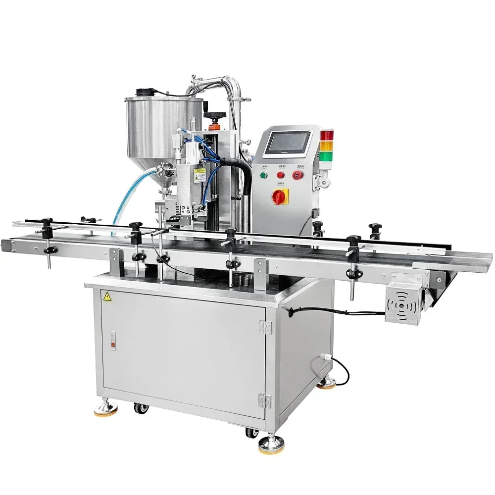 

Automatic Single Liquid Filling Machine Vertical Single Head Cosmetic Cream Filling Machine Liquid Paste Filling Machine