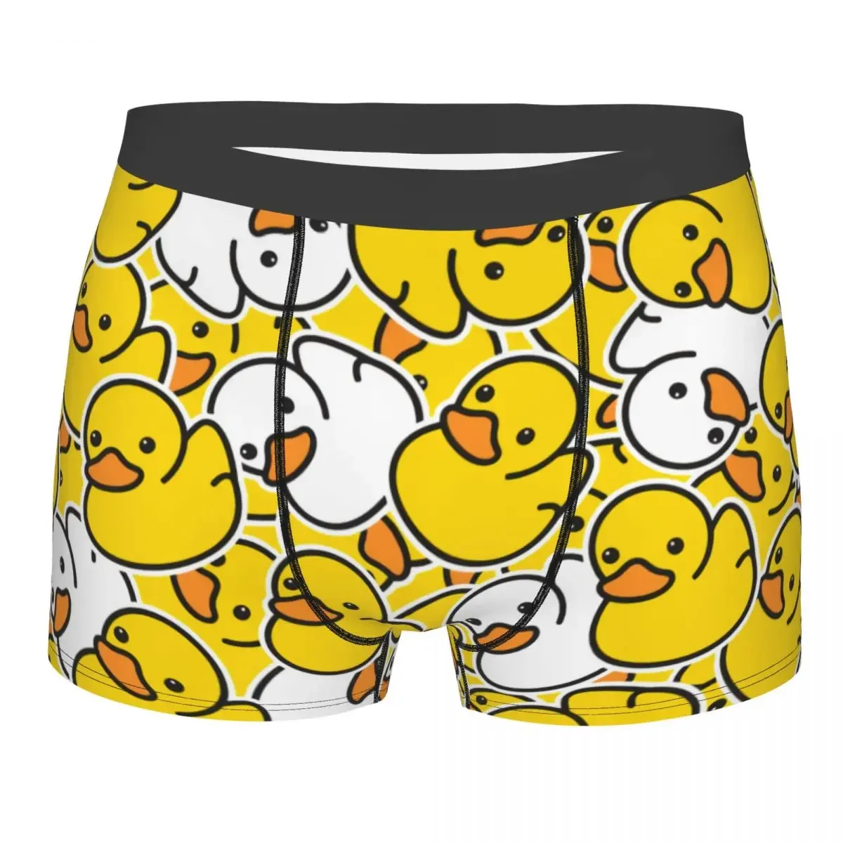 Custom Ducks Cartoon Pattern Boxer Shorts For Men 3D Print Underwear Panties Briefs Soft Underpants