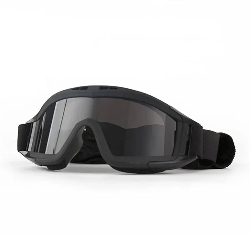 Przeciwwybuchowe strzelanie gogle taktyczne odporne na uderzenia CS gra wojenna Airsoft Paintball polowanie gogle alunteercyjne okulary