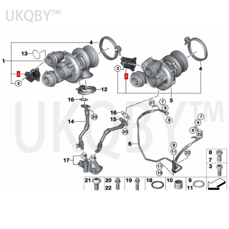 11657602293 11657590581 11657601058 Electronic valve 7Series X6 F30 F01 F02 316i 750i